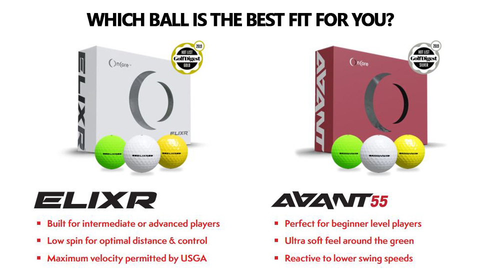 Oncore golf ball fit